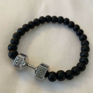 "FIT LIFE" Beaded Stretch Bracelet